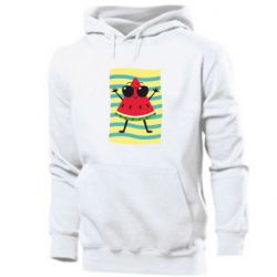 Мужское худи Арбуз на пляже - PrintSalon