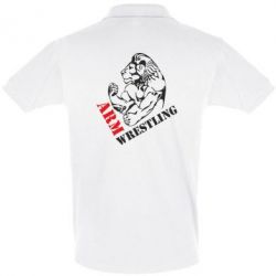 Мужское поло Arm Wrestling - PrintSalon