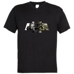 Чоловіча футболка з V-подібним вирізом Arma 3 logo