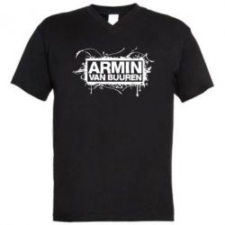 Чоловіча футболка з V-подібним вирізом Armin Van Buuren-PrintSalon Чоловіча футболка з V-подібним вирізом Armin Van Buuren