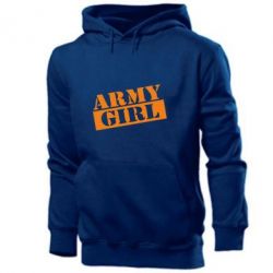 Мужское худи Army girl - PrintSalon
