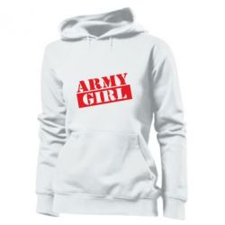 Женское худи Army girl - PrintSalon