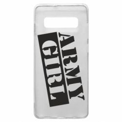 Чехол для Samsung S10+ Army girl - PrintSalon