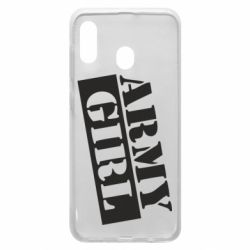 Чехол для Samsung A20 Army girl - PrintSalon