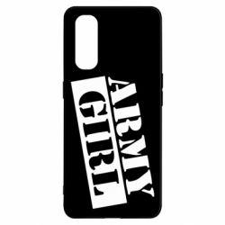 Чехол для Oppo Find X2 Army girl - PrintSalon