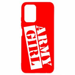 Чехол для Xiaomi Redmi Note 10 Army girl - PrintSalon