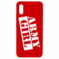Чехол для Xiaomi Redmi 9a Army girl - PrintSalon