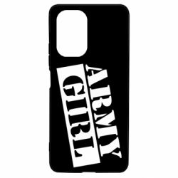 Чехол для Xiaomi Poco F3/K40 Army girl - PrintSalon