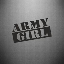 Наклейка Army girl - PrintSalon