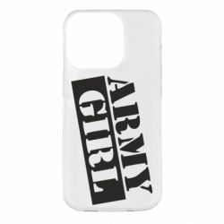 Чехол для iPhone 14 Pro Army girl - PrintSalon