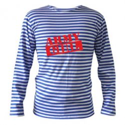 Тельняшка с длинным рукавом Army girl - PrintSalon