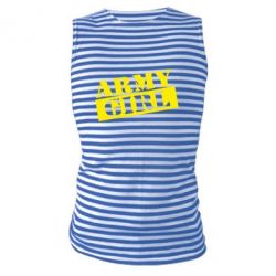 Майка-тельняшка Army girl - PrintSalon