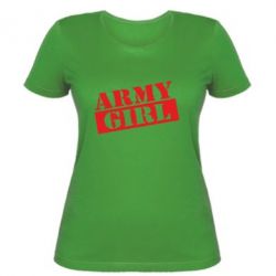 Женская футболка Army girl - PrintSalon