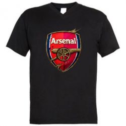 Чоловіча футболка з V-подібним вирізом Arsenal Art Logo - PrintSalon