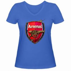 Жіноча футболка з V-подібним вирізом Arsenal Art Logo - PrintSalon