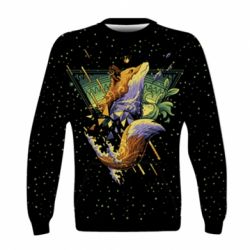 Дитячий 3D світшот Art fox - PrintSalon