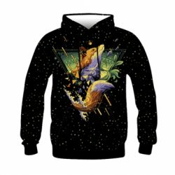 Дитяче 3D худі Art fox