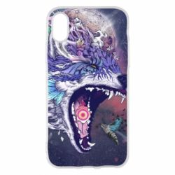 Чохол для iPhone X/Xs Art wolf monster - PrintSalon