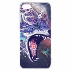 Чохол для iphone 5/5S/SE Art wolf monster - PrintSalon