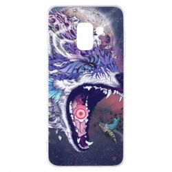 Чохол для Samsung A8 2018 Art wolf monster - PrintSalon