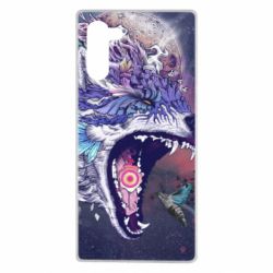 Чохол для Samsung Note 10 Art wolf monster - PrintSalon
