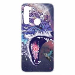Чохол для Xiaomi Redmi Note 8 Art wolf monster - PrintSalon