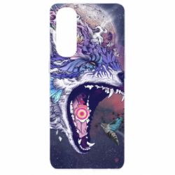 Чохол для Oppo Reno 4 Pro Art wolf monster - PrintSalon