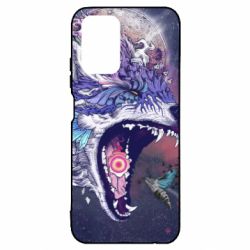Чохол для Xiaomi Redmi Note 10 Art wolf monster - PrintSalon