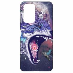 Чохол для Xiaomi Redmi Note 10 Pro Art wolf monster - PrintSalon