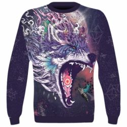 3D світшот Art wolf monster - PrintSalon