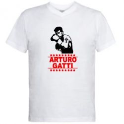 Мужская футболка  с V-образным вырезом Arturo Gatti - PrintSalon