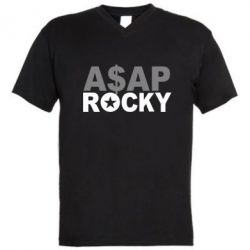 Мужская футболка  с V-образным вырезом ASAP ROCKY - PrintSalon