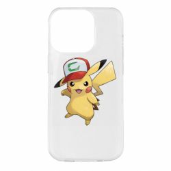 Чехол для iPhone 14 Pro Ash's hat Pikachu - PrintSalon