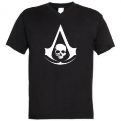 Мужская футболка  с V-образным вырезом Assassin's Creed Misfit - PrintSalon