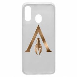 Чехол для Samsung A40 Assassin's Creed: Odyssey logo - PrintSalon