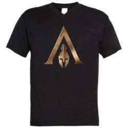 Мужская футболка  с V-образным вырезом Assassin's Creed: Odyssey logo - PrintSalon