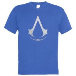 Мужская футболка  с V-образным вырезом Assassin's Creed - PrintSalon