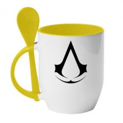 Чашка с ложкой Assassin's Creed - PrintSalon
