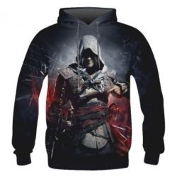 Мужское 3D худи Assassin's Creed - PrintSalon