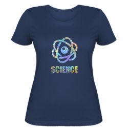 Женская футболка Atom science - PrintSalon