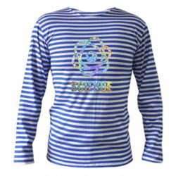 Тельняшка с длинным рукавом Atom science - PrintSalon