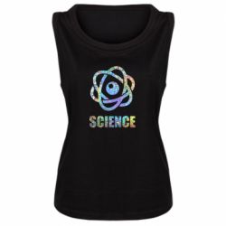 Женская майка Atom science - PrintSalon