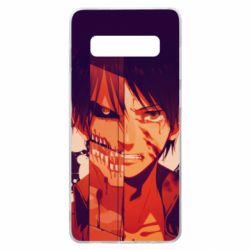 Чехол для Samsung S10+ Attack on Titan heroes-PrintSalon Чехол для Samsung S10+ Attack on Titan heroes