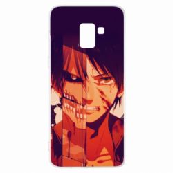Чехол для Samsung A8+ 2018 Attack on Titan heroes - PrintSalon