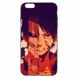 Чехол для iPhone 6 Plus/6S Plus Attack on Titan heroes - PrintSalon