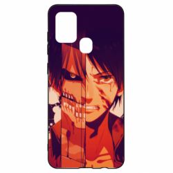 Чехол для Samsung A21s Attack on Titan heroes - PrintSalon
