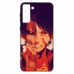 Чехол для Samsung S21 Ultra Attack on Titan heroes - PrintSalon