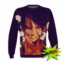 Детский 3D свитшот Attack on Titan heroes - PrintSalon