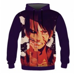 Мужское 3D худи Attack on Titan heroes - PrintSalon