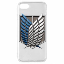 Чехол для iPhone SE 2022 Attack Titan Survey Corps Logo 3D - PrintSalon